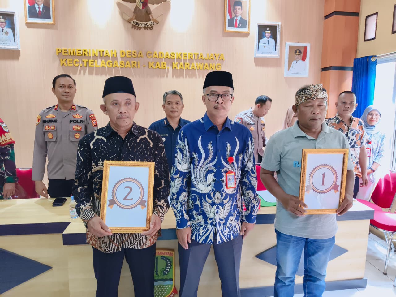 Penetapan dan Pengundian Nomor Urut Calon Kades Cadaskertajaya